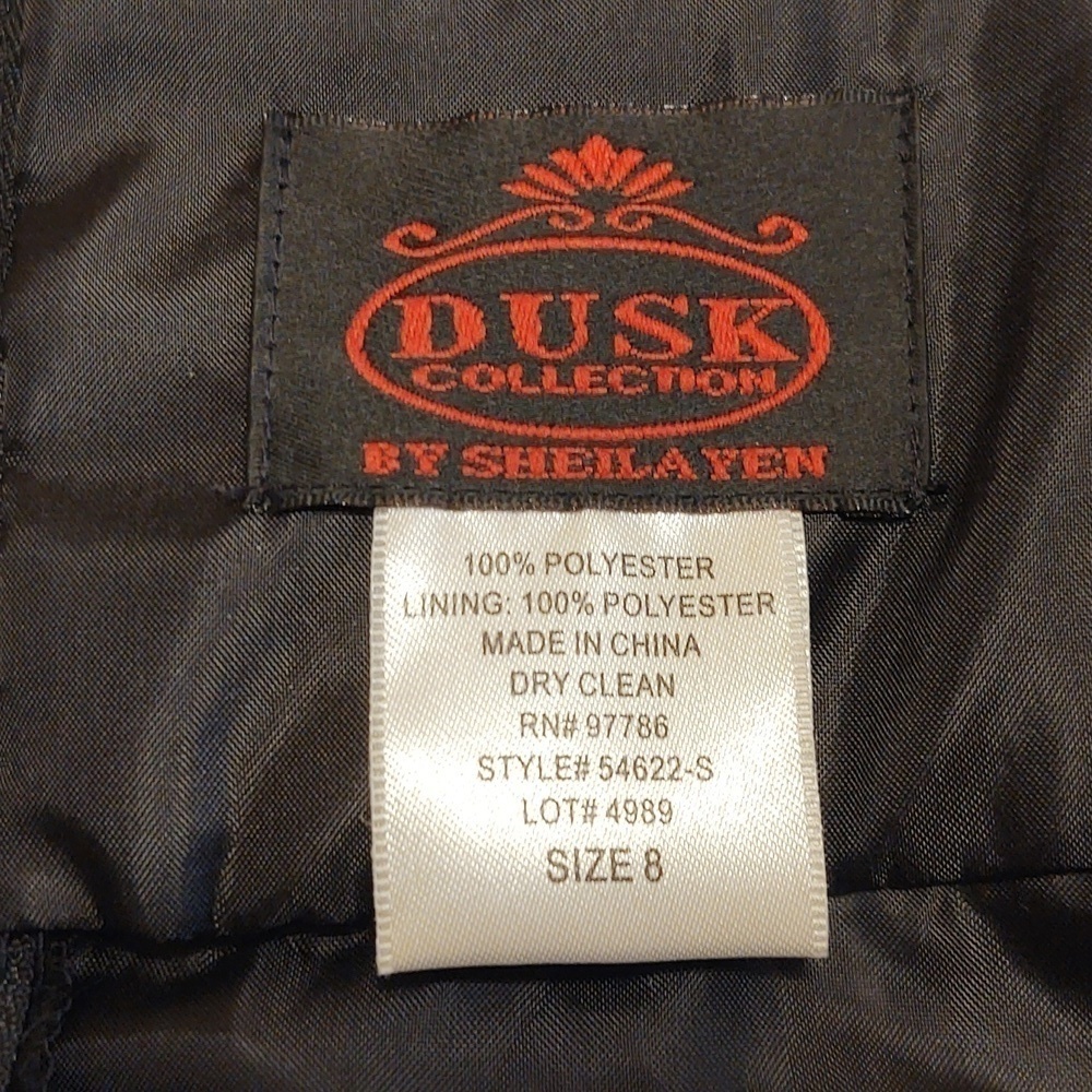 Dusk Collection Women's Black Chiffon Party/Prom Dress - Picture 6 of 6